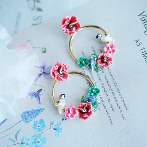 Bill skinner robin bird earrings - Picture 6 of 8